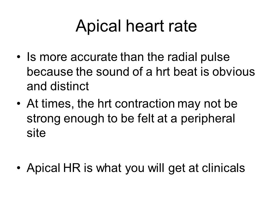 How to Take an Apical Pulse